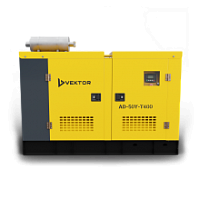 картинка Дизельный генератор Vektor AD-50Y-T400 в шумозащитном кожухе компании Нова Механика